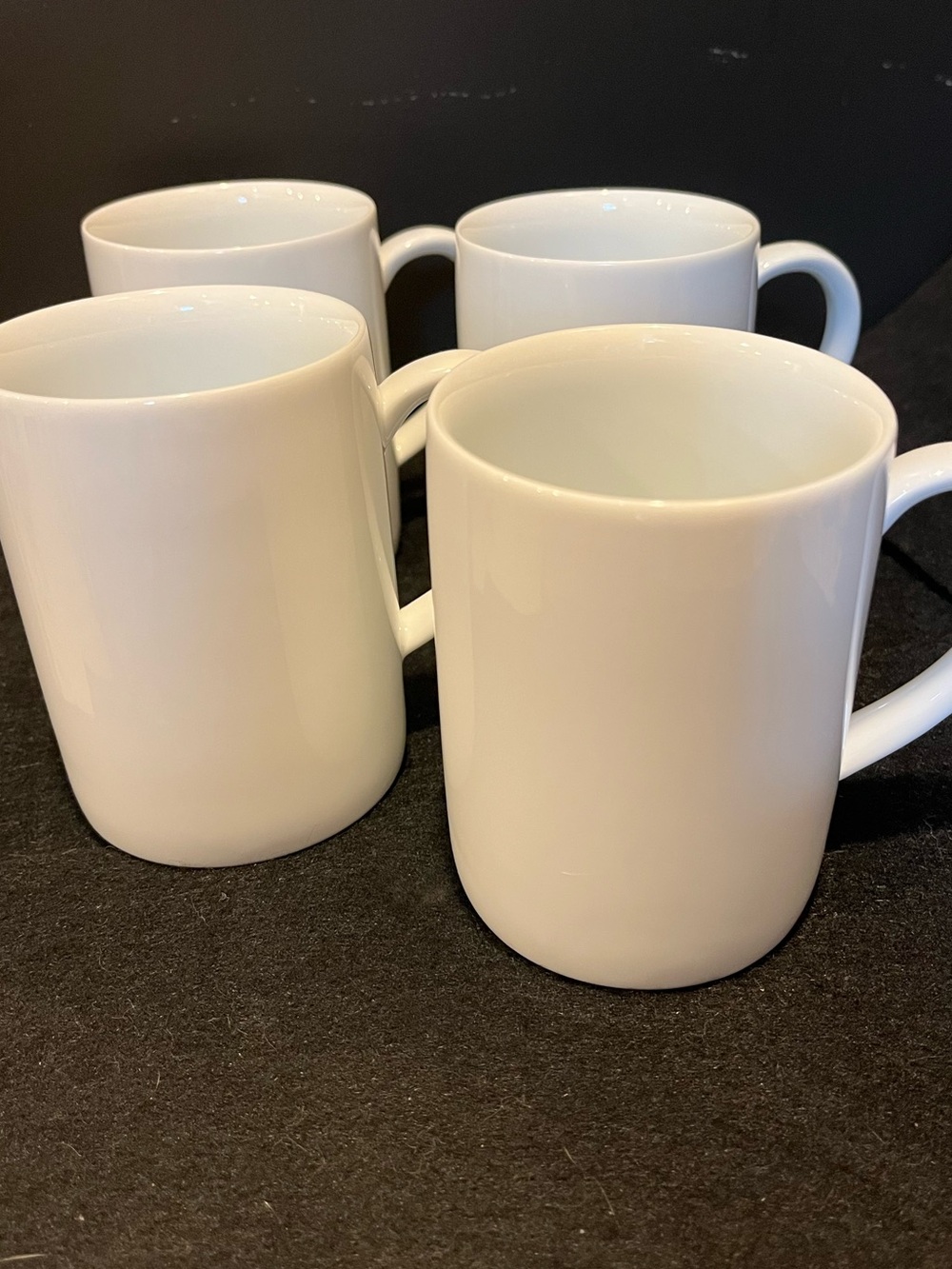 Crate & Barrel White Coffee Mug - Set of 4